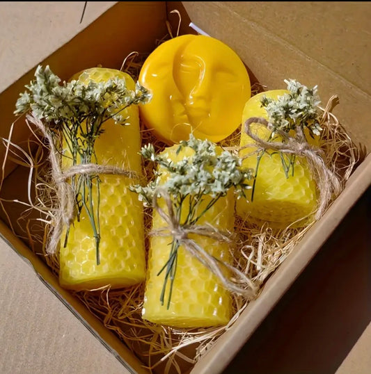 Beeswax Candle Gift Set - Natural Harmony
