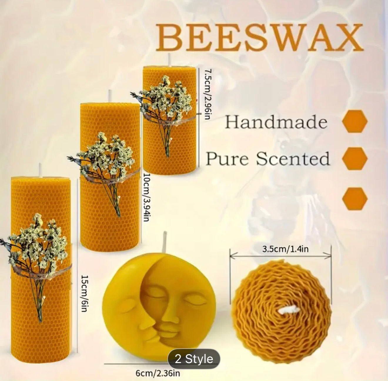 Beeswax Candle Gift Set - Natural Harmony