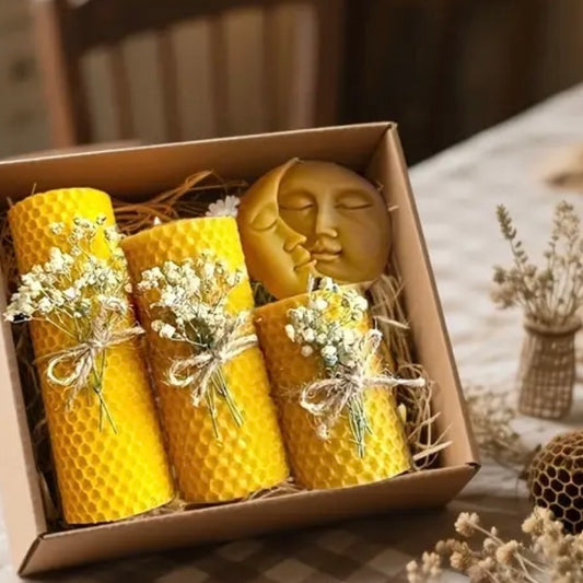 Beeswax Candle Gift Set - Natural Harmony
